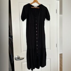 LOFT Button Down Maxi Dress